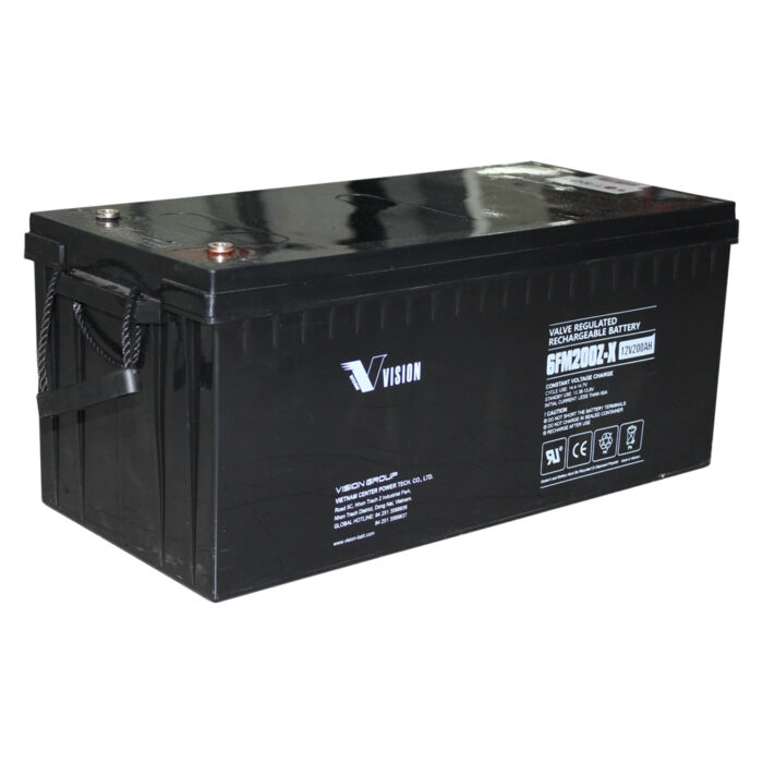 SOL-B-200-12VZ Deep Cycle 200Ah 12V Fully Sealed AGM Technology 6FM200Z-X