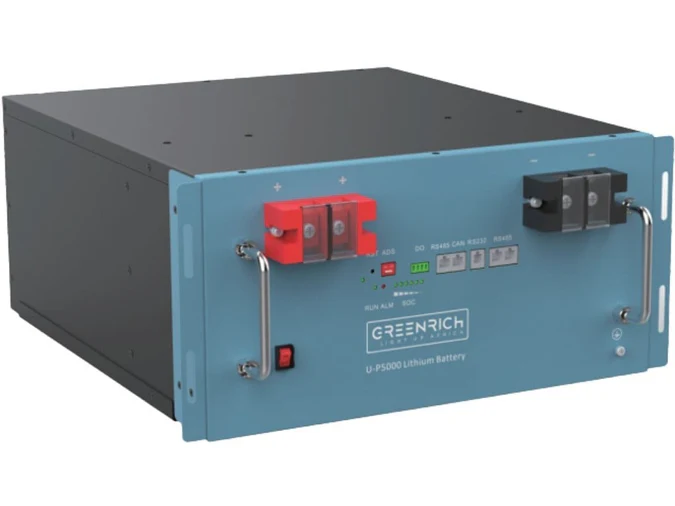 SOL-B-L-G5000-48V - Greenrich UP5000 48V 4.95kWh Lithium Rackmount Battery