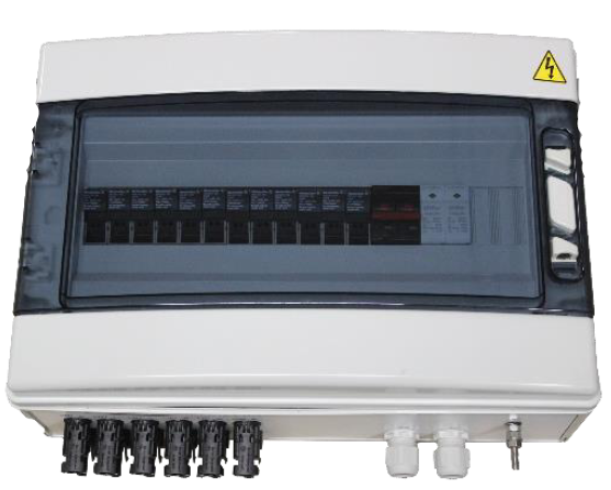 SOL-I-AX-CB6 - String Combiner Box 6 strings MC4 + Surge Protection